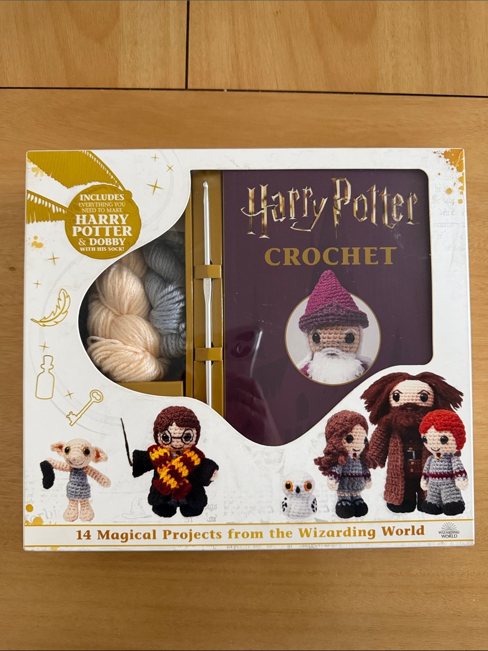 Harry Potter Crochet Kit - Cream, Gray, Purple